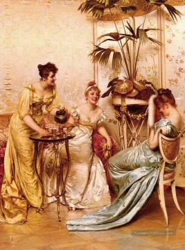 Frédéric Soulacroix œuvres - Le Tea Party dame Frederic Soulacroix